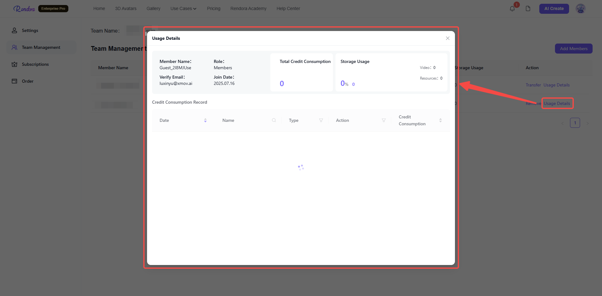 View_member_Usage_Details