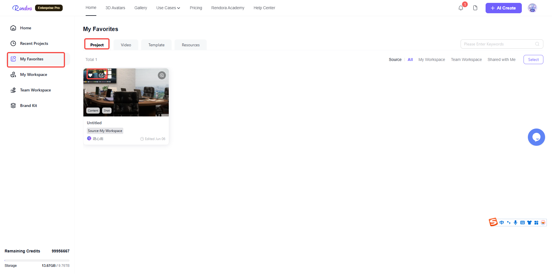 Favorited_Projects